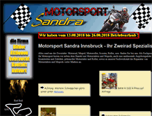 Tablet Screenshot of motorsport-sandra.at